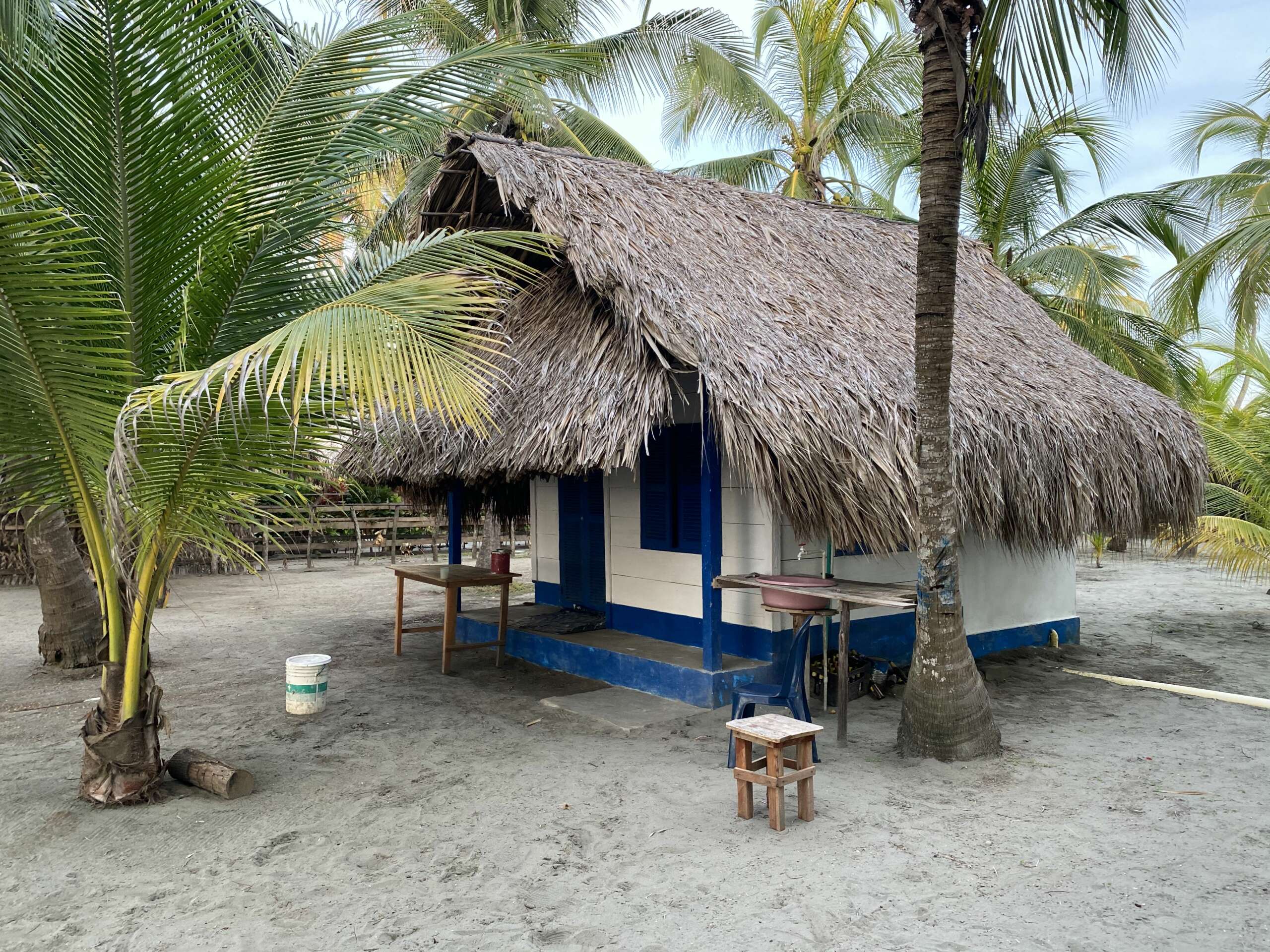 Cabaña de playa con baño privado